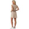 imageGRECERELLE 2026 Women Summer Casual 2 Piece Outfits Skort Sets Sleeveless VNeck Top amp Tennis Skirt with Pockets for AthleticOatmeal