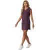 imageGRECERELLE 2026 Women Summer Casual 2 Piece Outfits Skort Sets Sleeveless VNeck Top amp Tennis Skirt with Pockets for AthleticRosewood
