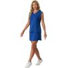 imageGRECERELLE 2026 Women Summer Casual 2 Piece Outfits Skort Sets Sleeveless VNeck Top amp Tennis Skirt with Pockets for AthleticRoyal Blue