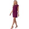 imageGRECERELLE 2026 Womens Summer Dresses Round Neck Sleeveless Tie Waist Casual Shirt Dress with PocketsPitaya