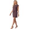 imageGRECERELLE 2026 Womens Summer Dresses Round Neck Sleeveless Tie Waist Casual Shirt Dress with PocketsRosewood