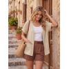 imageGRECERELLE Short Sleeve Cardigan for Women Lightweight Summer with Pockets Open Front Casual Beach Cover Ups 2026Apricot