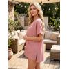 imageGRECERELLE Short Sleeve Cardigan for Women Lightweight Summer with Pockets Open Front Casual Beach Cover Ups 2026Peach Pink