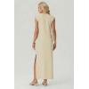 imageGRECERELLE Womens 2026 Summer Fall Round Neck AntiPilling Shift Sweater Maxi Dress with Pockets for Business CasualApricot