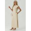imageGRECERELLE Womens 2026 Summer Fall Round Neck AntiPilling Shift Sweater Maxi Dress with Pockets for Business CasualApricot