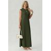 imageGRECERELLE Womens 2026 Summer Fall Round Neck AntiPilling Shift Sweater Maxi Dress with Pockets for Business CasualArmy Green