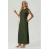 imageGRECERELLE Womens 2026 Summer Fall Round Neck AntiPilling Shift Sweater Maxi Dress with Pockets for Business CasualArmy Green