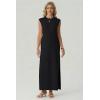 imageGRECERELLE Womens 2026 Summer Fall Round Neck AntiPilling Shift Sweater Maxi Dress with Pockets for Business CasualBlack