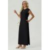 imageGRECERELLE Womens 2026 Summer Fall Round Neck AntiPilling Shift Sweater Maxi Dress with Pockets for Business CasualBlack