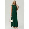 imageGRECERELLE Womens 2026 Summer Fall Round Neck AntiPilling Shift Sweater Maxi Dress with Pockets for Business CasualDark Green