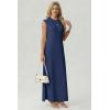imageGRECERELLE Womens 2026 Summer Fall Round Neck AntiPilling Shift Sweater Maxi Dress with Pockets for Business CasualDenim Blue