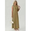 imageGRECERELLE Womens 2026 Summer Fall Round Neck AntiPilling Shift Sweater Maxi Dress with Pockets for Business CasualKhaki