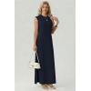 imageGRECERELLE Womens 2026 Summer Fall Round Neck AntiPilling Shift Sweater Maxi Dress with Pockets for Business CasualNavy Blue