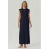 imageGRECERELLE Womens 2026 Summer Fall Round Neck AntiPilling Shift Sweater Maxi Dress with Pockets for Business CasualNavy Blue
