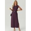 imageGRECERELLE Womens 2026 Summer Fall Round Neck AntiPilling Shift Sweater Maxi Dress with Pockets for Business CasualRosewood