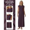 imageGRECERELLE Womens 2026 Summer Fall Round Neck AntiPilling Shift Sweater Maxi Dress with Pockets for Business CasualRosewood