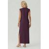 imageGRECERELLE Womens 2026 Summer Fall Round Neck AntiPilling Shift Sweater Maxi Dress with Pockets for Business CasualRosewood
