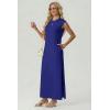 imageGRECERELLE Womens 2026 Summer Fall Round Neck AntiPilling Shift Sweater Maxi Dress with Pockets for Business CasualRoyal Blue