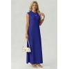 imageGRECERELLE Womens 2026 Summer Fall Round Neck AntiPilling Shift Sweater Maxi Dress with Pockets for Business CasualRoyal Blue