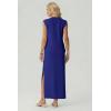 imageGRECERELLE Womens 2026 Summer Fall Round Neck AntiPilling Shift Sweater Maxi Dress with Pockets for Business CasualRoyal Blue