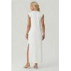 imageGRECERELLE Womens 2026 Summer Fall Round Neck AntiPilling Shift Sweater Maxi Dress with Pockets for Business CasualWhite