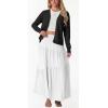 imageGRECERELLE Womens Lightweight Long Sleeve Open Front Knit Cardigans Sweaters with PocketsBlack