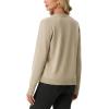 imageGRECERELLE Womens Lightweight Long Sleeve Open Front Knit Cardigans Sweaters with PocketsOatmeal