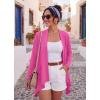 imageGRECERELLE Womens Long Sleeve Lightweight Cardigan Casual Open Front Draped Asymmetric Hem Cardigans with PocketsHot Pink