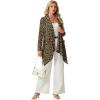 imageGRECERELLE Womens Long Sleeve Lightweight Cardigan Casual Open Front Draped Asymmetric Hem Cardigans with PocketsLd Dark Khaki