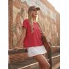 imageGRECERELLE Womens Open Back Workout Tops Backless Athletic Shirts Casual Crop Running Tee Y2k YogaRed