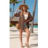 imageGRECERELLE Womens Summer Lightweight 34 Sleeve Cardigan Open Front Casual Loose Kimono Cover Ups with PocketsLd Coffee