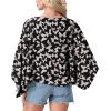 imageGRECERELLE Womens Summer Lightweight Cardigan Open Front Casual Loose Cropped Kimono Oversized Cover UpsBlack Butterfly