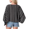 imageGRECERELLE Womens Summer Lightweight Cardigan Open Front Casual Loose Cropped Kimono Oversized Cover UpsBohemian Stripe