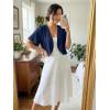 imageGRECERELLE Womens Summer Lightweight Cropped Cardigan Shrug Short Sleeve Open Front Casual Bolero Cover UpsDark Blue