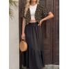 imageGRECERELLE Womens Summer Lightweight Cropped Cardigan Shrug Short Sleeve Open Front Casual Bolero Cover UpsLd Dark Khaki