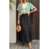 imageGRECERELLE Womens Summer Lightweight Cropped Cardigan Shrug Short Sleeve Open Front Casual Bolero Cover UpsMint Green