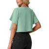 imageGRECERELLE Womens Summer Lightweight Cropped Cardigan Shrug Short Sleeve Open Front Casual Bolero Cover UpsMint Green