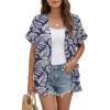 Dark Blue Palm Leaf