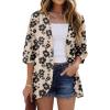 Khaki Black Flower
