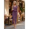 imageGRECERELLE 2026 Casual 2 Piece Sets For Women Summer V Neck WrinkleFree Sleeveless Top Side Slit Maxi Skirt With PocketsRosewood