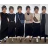 imageGRECERELLE 2026 Women YearRound Casual Round Neck Loose Split WrinkleFree Long Maxi Vacation Dress with Pockets XXS4XLBlack