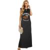 imageGRECERELLE 2026 Women YearRound Casual Round Neck Loose Split WrinkleFree Long Maxi Vacation Dress with Pockets XXS4XLFp Americano Combo
