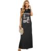 imageGRECERELLE 2026 Women YearRound Casual Round Neck Loose Split WrinkleFree Long Maxi Vacation Dress with Pockets XXS4XLFp Burger Menu