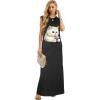 imageGRECERELLE 2026 Women YearRound Casual Round Neck Loose Split WrinkleFree Long Maxi Vacation Dress with Pockets XXS4XLFp Cute White Cat