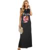 imageGRECERELLE 2026 Women YearRound Casual Round Neck Loose Split WrinkleFree Long Maxi Vacation Dress with Pockets XXS4XLFp Pretty Dog