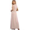 imageGRECERELLE 2026 Women YearRound Casual Round Neck Loose Split WrinkleFree Long Maxi Vacation Dress with Pockets XXS4XLRose Pink