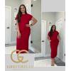 imageGRECERELLE Women Summer Casual WrinkleFree 2 Piece Sets Round Neck Top amp Elastic Waist Maxi Side Slit Skirt with PocketsWine Red
