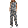 image:imageGRECERELLE 2 Piece Sets For Women Summer 2026 Outfits Lounge Sets Sleeveless Sweatsuits Wide Leg Tracksuits With PocketsBaroque Pattern