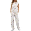 image:imageGRECERELLE 2 Piece Sets For Women Summer 2026 Outfits Lounge Sets Sleeveless Sweatsuits Wide Leg Tracksuits With PocketsFpink Lotus