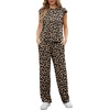 image:imageGRECERELLE 2 Piece Sets For Women Summer 2026 Outfits Lounge Sets Sleeveless Sweatsuits Wide Leg Tracksuits With PocketsFpleopard Khaki